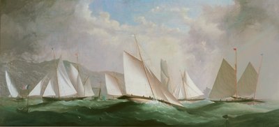 Preparing for the Start, Dart Yacht Club Regatta by H. Forrest